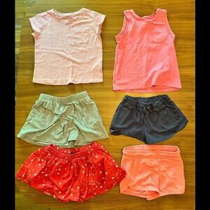 Girls clothes size 4-5 - skirts, shorts, shirts